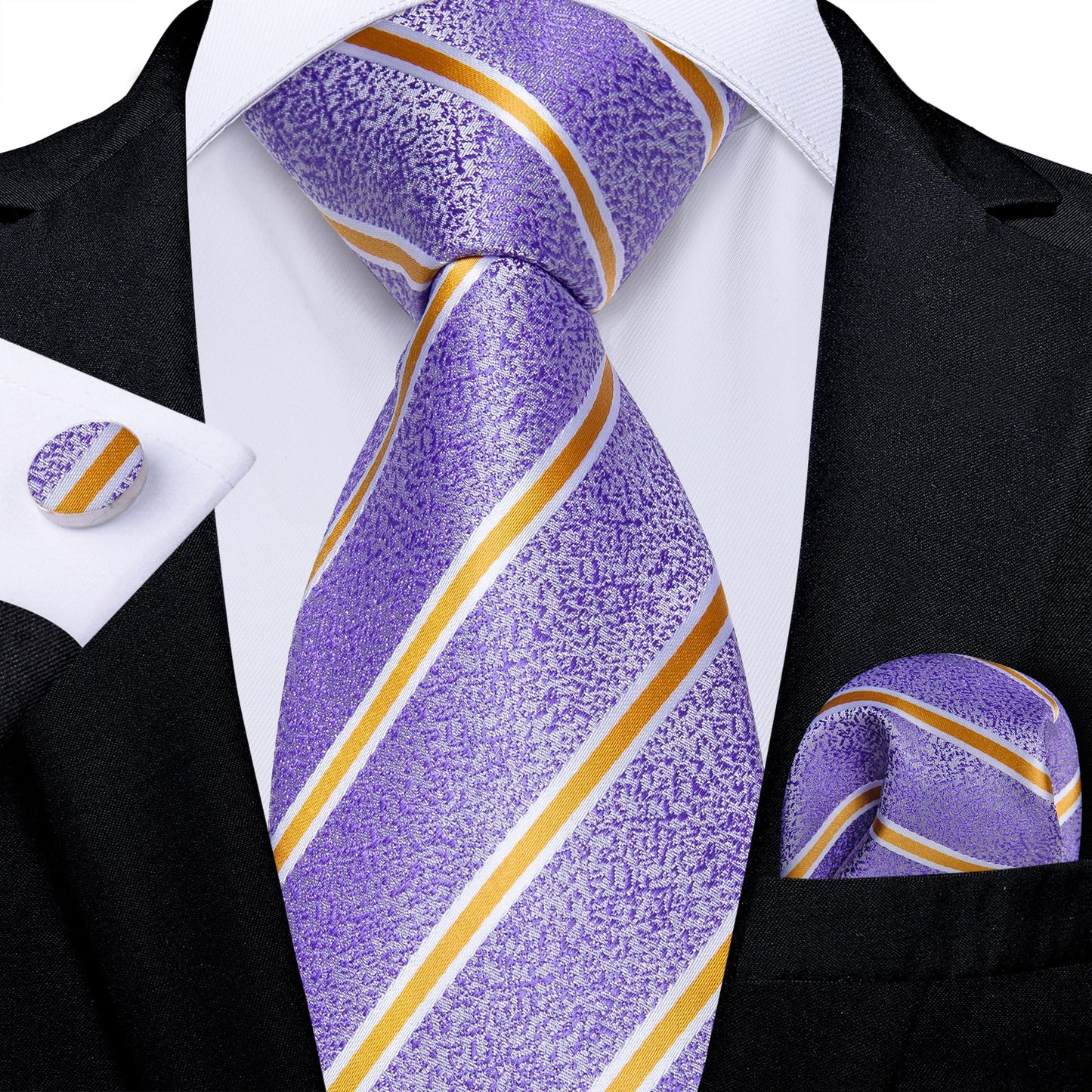 Men Purple Floral Paisley Necktie Business Formal 100% Silk Tie Pocket Square Set For Wedding Party The Clothing Company Sydney