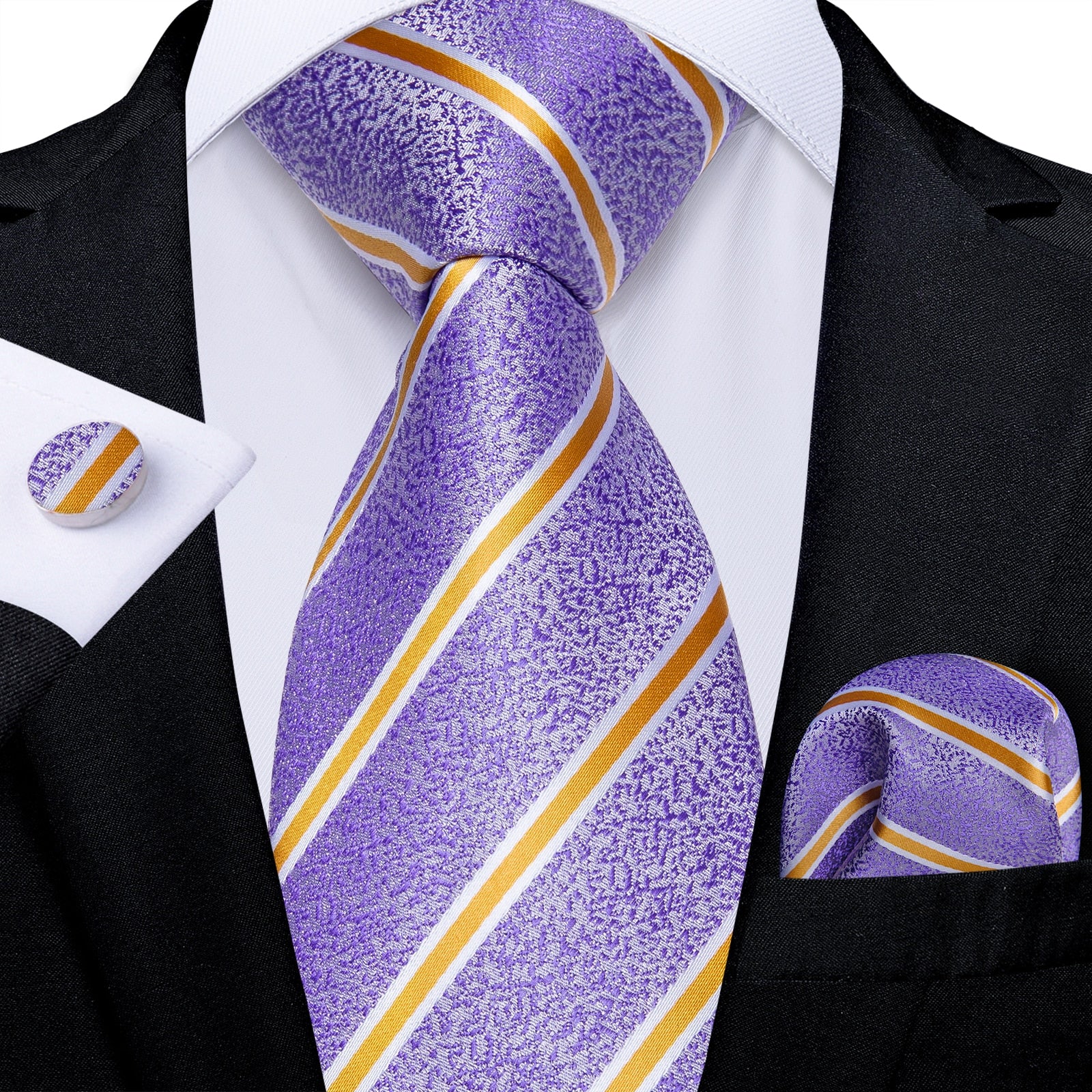 Men Purple Floral Paisley Necktie Business Formal 100% Silk Tie Pocket Square Set For Wedding Party The Clothing Company Sydney