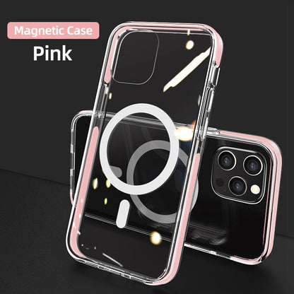 Clear Magnectic Phone Case For iPhone 12 13 Pro Max Case For Magnectic Wireless Charger Transparent Back Phone Cover The Clothing Company Sydney