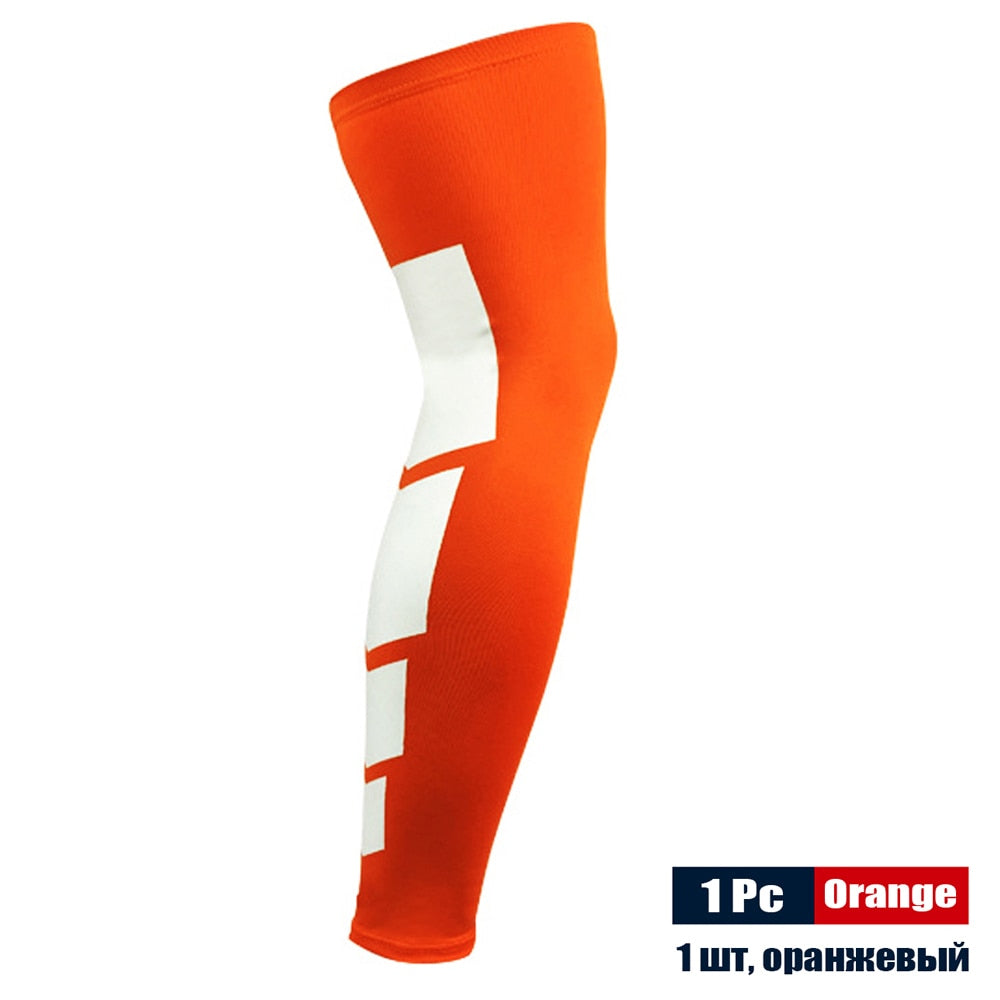Sports Anti-slip Full Length Compression Leg Sleeves Calf Shin Splint Support Protector for Cycling Running Basketball Golf Sleeve The Clothing Company Sydney