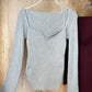 Square Collar Long Sleeve Knitted Pullover Spring Autumn Sweater Winter Top Jumper The Clothing Company Sydney