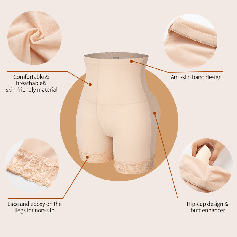 Women's Butt Lifter Hip Enhancer Booty Padded Underwear High Waist Seamless Push Up Buttocks Body Shaper Panties Boyshort The Clothing Company Sydney