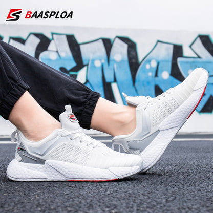 Men's Comfortable Knit Walking Shoes Breathable Fashion Sneaker Anti-Slip Shock-Absorbing Casual Sneakers Shoes The Clothing Company Sydney