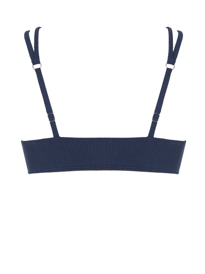 Two Tone Color Block O-ring Honeycomb Textured Bikini Swimwear Mix & Match Swimsuit Separates Beach Top And Bottom The Clothing Company Sydney