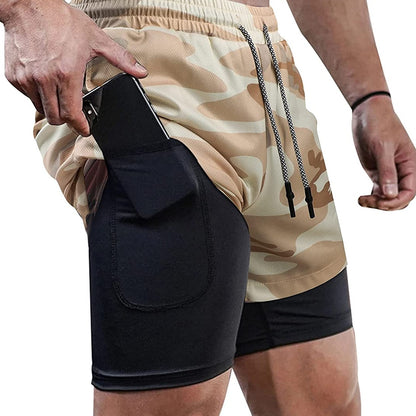 Men's Running Shorts Fitness Gym Training Sports Shorts Quick Dry Workout Gym Sport Jogging Double Deck Summer Shorts The Clothing Company Sydney