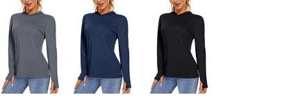 Summer UV/Sun Protection Outdoor Hooded T-shirt Women's Hoodie Shirt UPF 50+ Long Sleeve Fishing Hiking Athletic Shirts The Clothing Company Sydney