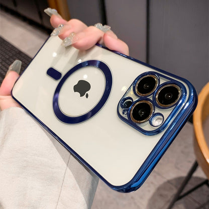 Luxury Plating Clear Magnetic For Magsafe Wireless Charge Case For iPhone 13 12 11 Pro Max X XR XS Plus Soft Silicone Cover The Clothing Company Sydney