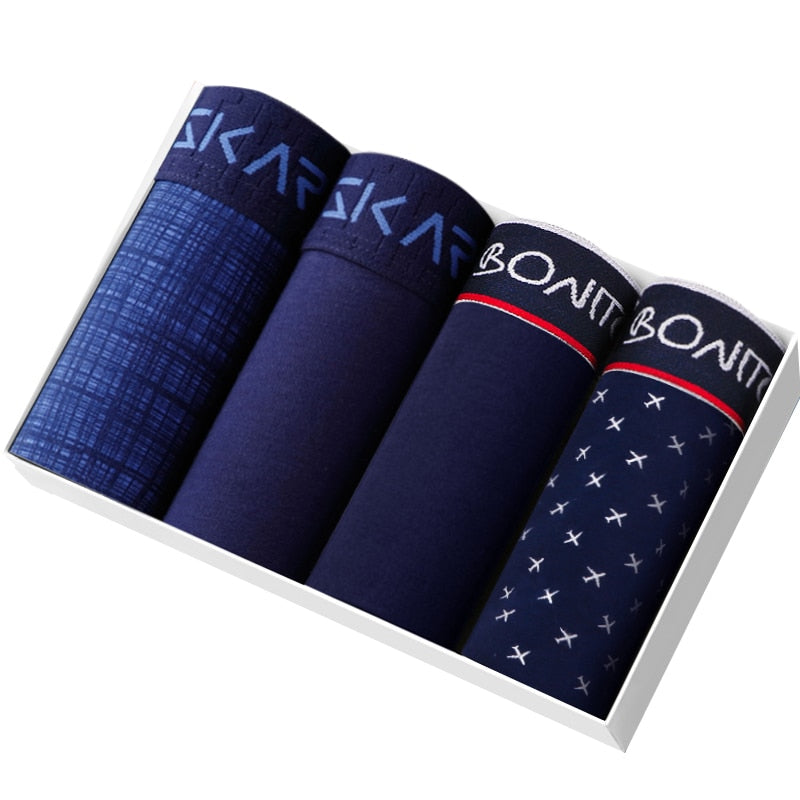 4 Pack Boxer Shorts Men's Panties Underpants Boxershorts Underwear Cotton Mix Trunks Set The Clothing Company Sydney