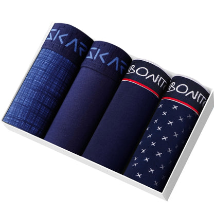 4 Pack Boxer Shorts Men's Panties Underpants Boxershorts Underwear Cotton Mix Trunks Set The Clothing Company Sydney