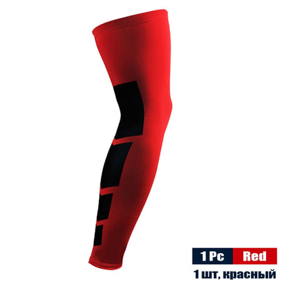 Sports Anti-slip Full Length Compression Leg Sleeves Calf Shin Splint Support Protector for Cycling Running Basketball Golf Sleeve The Clothing Company Sydney