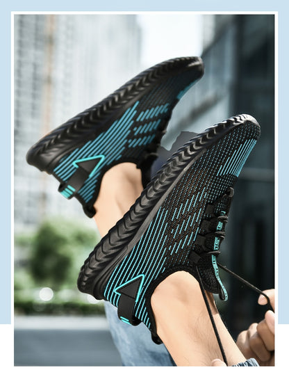 Men's Sneakers Breathable Stretch Fabric Soft Comfortable Running Sport Shoes Big Size 47 48 Lightweight Men Shoes The Clothing Company Sydney