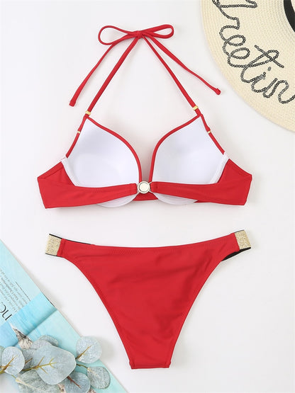 2 Piece Swimwear Swimsuit Tassel Black Ball Leopard Bikinis Set Push Up Bathing Suit Summer Brazilian Beach Wear The Clothing Company Sydney