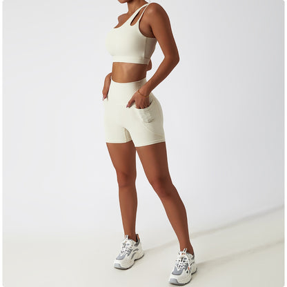 2 Piece Women Yoga Set Seamless Workout Suit Sportswear Gym Clothing Fitness Bra High Waist Leggings Sports Shorts Sports Suits The Clothing Company Sydney