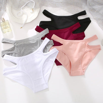 Cotton Mix Panties Waist Cross Design Sexy Underwear Intimates Lingerie Panties Solid Color Briefs Soft Panty The Clothing Company Sydney