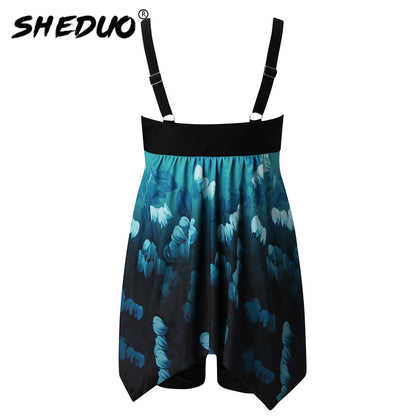 Two Piece Swimsuit Swim Skirt Swimwear Plus Size Print Bathing Suit Brazilian Swimming Wear Push Up Vintage Monokini The Clothing Company Sydney