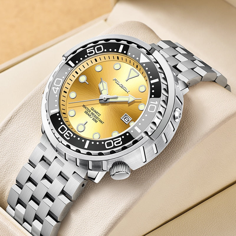 Lige Fashion Mens Watches Foxbox Top Brand Luxury 5ATM Sports Waterproof Quartz Date Luminous Watch The Clothing Company Sydney