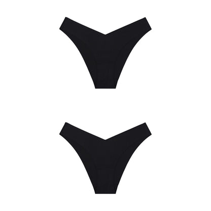 2 Pack Seamless Panties for Women Ice Silk Low Waist Underwear Fitness Sports Lingerie T-back G-string Thong Underwear The Clothing Company Sydney
