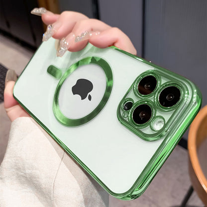 Luxury Plating Clear Magnetic For Magsafe Wireless Charge Case For iPhone 13 12 11 Pro Max X XR XS Plus Soft Silicone Cover The Clothing Company Sydney