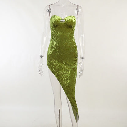 Sequin Dress Women Vacation Beach Backless Dress Split Bodycon Evening Party Dress The Clothing Company Sydney