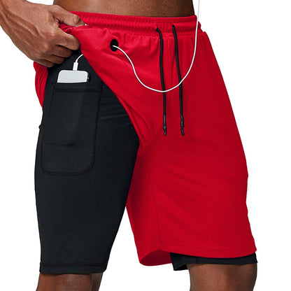 Men's Running Shorts Fitness Gym Training Sports Shorts Quick Dry Workout Gym Sport Jogging Double Deck Summer Shorts The Clothing Company Sydney