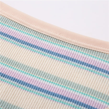 2 Pack Cotton Mix Panties Femme Colorful Striped Lingerie Briefs Underpant Ladies Underwear The Clothing Company Sydney