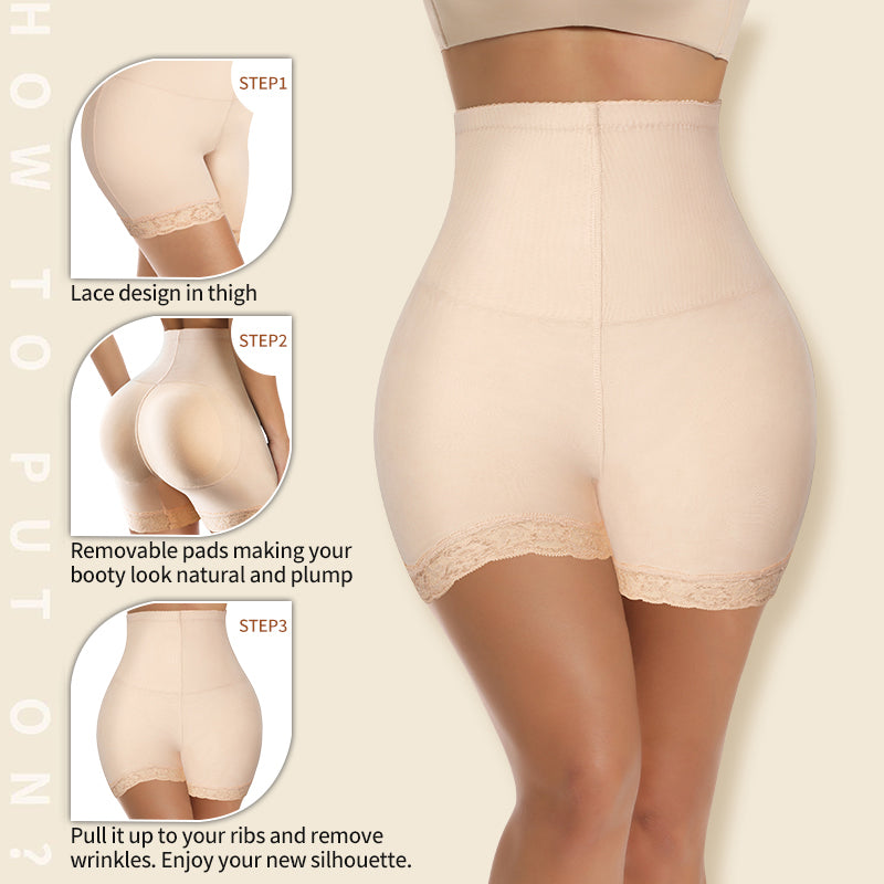 Women's Butt Lifter Hip Enhancer Booty Padded Underwear High Waist Seamless Push Up Buttocks Body Shaper Panties Boyshort The Clothing Company Sydney