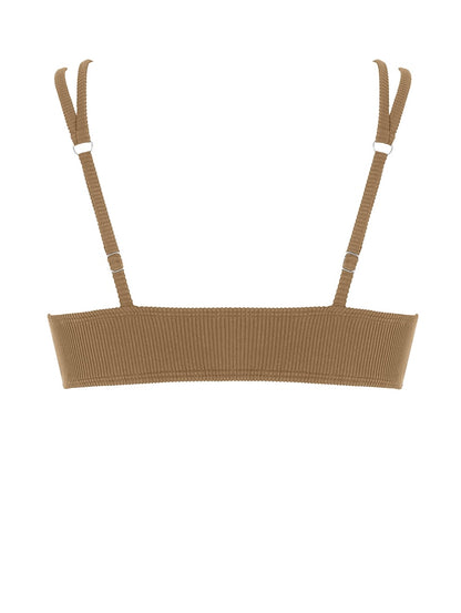 Two Tone Color Block O-ring Honeycomb Textured Bikini Swimwear Mix & Match Swimsuit Separates Beach Top And Bottom The Clothing Company Sydney