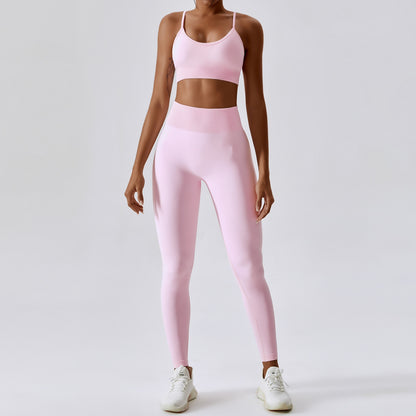 Seamless Athletic Wear Women Yoga Set 2 Piece Workout Tracksuit Sport Bra Gym Suits Fitness High Waist Running Leggings Sports Sets The Clothing Company Sydney