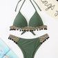 2 Piece Swimwear Swimsuit Tassel Black Ball Leopard Bikinis Set Push Up Bathing Suit Summer Brazilian Beach Wear The Clothing Company Sydney