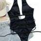Leopard Strapped Swimwear High Cut One Piece Swimsuit Monokini Push Up Summer Beach Wear Bathing Suit The Clothing Company Sydney