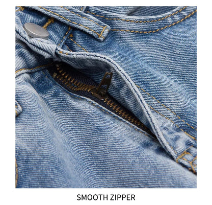 Y2k Wide Leg Pants High Waist Mom Jeans Fashion Denim Trousers Blue Jeans The Clothing Company Sydney