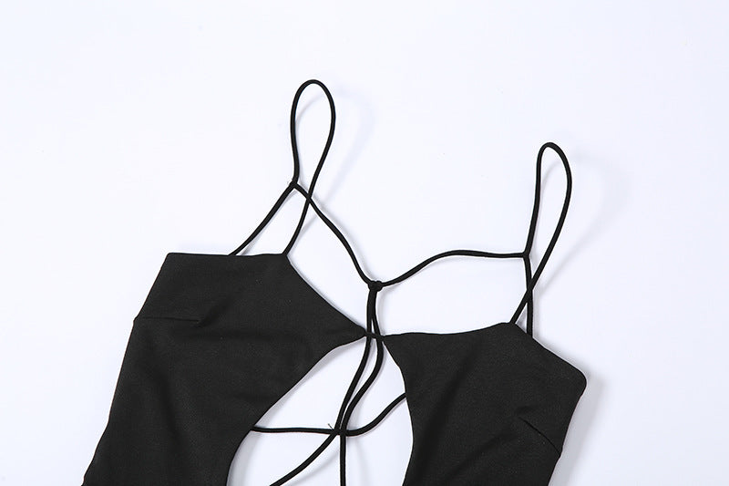 Hollow Out Backless Midi Sleeveless Summer Y2K White Beach Dresses Bodycon Party Club Spaghetti Strap Dress The Clothing Company Sydney