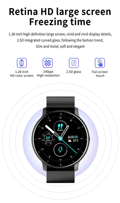 Smart Watch Men Women Full Touch Screen Sport Fitness Watch IP67 Waterproof Bluetooth For Android IOS Smartwatch The Clothing Company Sydney