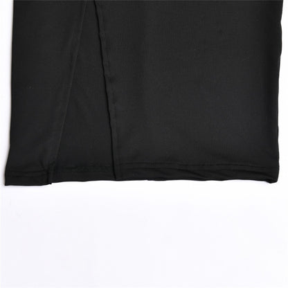 Elegant Strapless Sexy Two Piece Set Women Sleeveless Crop Top And High Split Skirt Matching Sets Party Dress Sets The Clothing Company Sydney