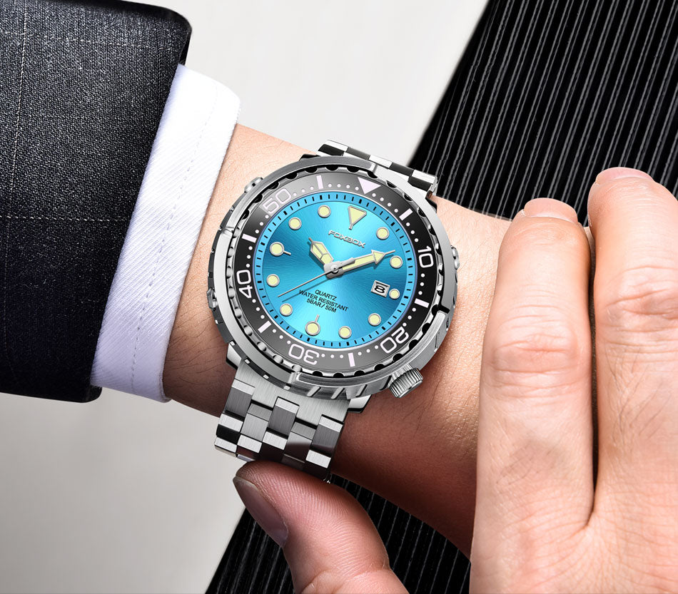 Lige Fashion Mens Watches Foxbox Top Brand Luxury 5ATM Sports Waterproof Quartz Date Luminous Watch The Clothing Company Sydney