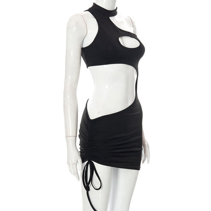 Irregular Cut Out Mini Bodycon Dress Summer Going Out Club Wear Outfits White Black Dresses The Clothing Company Sydney