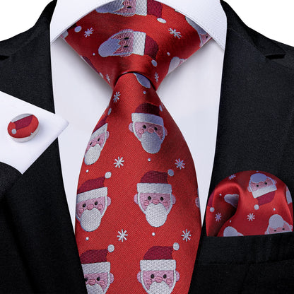 Designer Wedding Men's Tie Red  Solid Striped Paisley Neckties For Men Business Hanky Cufflinks Tie Set The Clothing Company Sydney