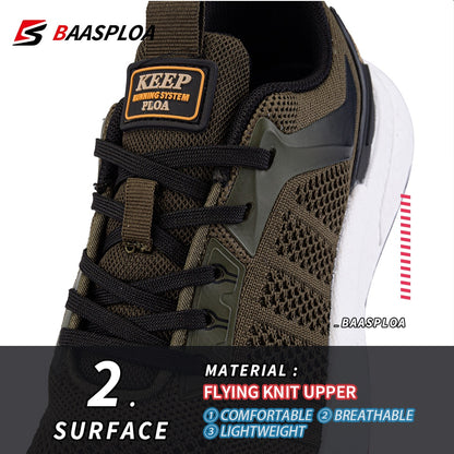 Men's Comfortable Knit Walking Shoes Breathable Fashion Sneaker Anti-Slip Shock-Absorbing Casual Sneakers Shoes The Clothing Company Sydney