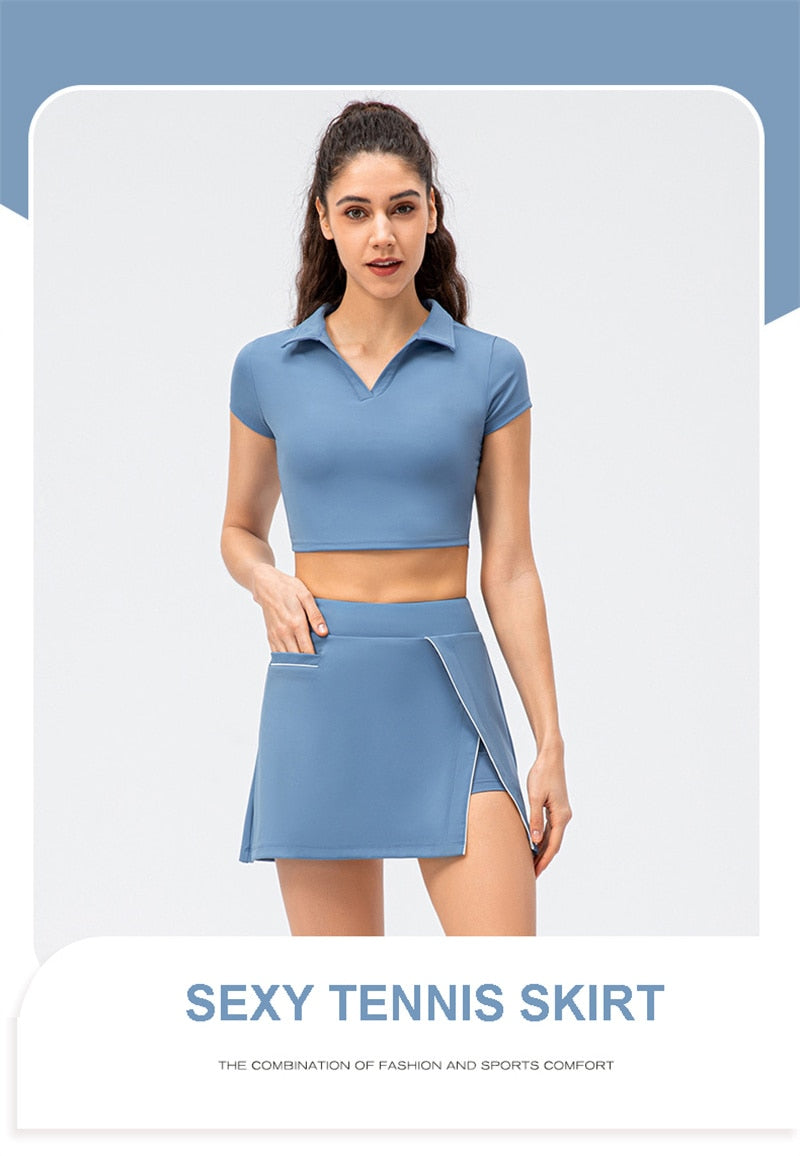 Women's Skirts Solid Tennis Golf Netball Skort Fitness Shorts Athletic Running Gym Sport Skorts Pocket Mini Skirts The Clothing Company Sydney