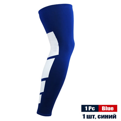 Sports Anti-slip Full Length Compression Leg Sleeves Calf Shin Splint Support Protector for Cycling Running Basketball Golf Sleeve The Clothing Company Sydney