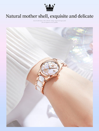 OLEVS Luxury Quartz Japan Movement 30M Water resistant Ceramics Ladies Watch Clothing Company Sydney