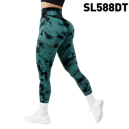 Tie Dye Fitness Legging Woman Push Up Workout Sport Leggings Scrunch Butt Outfit Gym Seamless Legging Pants The Clothing Company Sydney