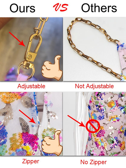 Sequin Backless Slip Mini Chain Straps Short Tulle Cocktail Summer Party Night Lush Prom Dress The Clothing Company Sydney