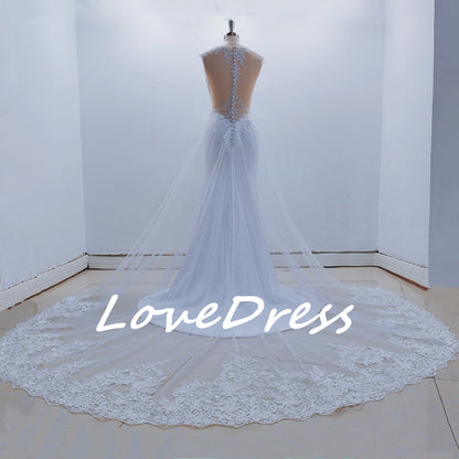 Mermaid Wedding Dress See Through Back Sleeveless Lace Appliques Wedding Gowns For Bride The Clothing Company Sydney