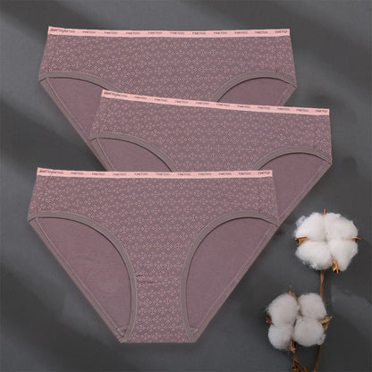 3 pack Set Women Panties Cotton Underwear Patchwork Cute Design Lingerie Underpants Pantys Sexy Briefs Intimates for Girls The Clothing Company Sydney