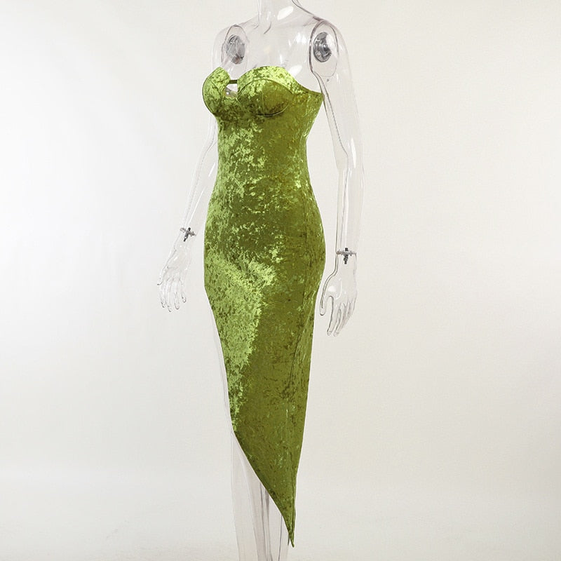 Sequin Dress Women Vacation Beach Backless Dress Split Bodycon Evening Party Dress The Clothing Company Sydney