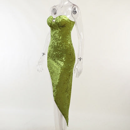 Sequin Dress Women Vacation Beach Backless Dress Split Bodycon Evening Party Dress The Clothing Company Sydney