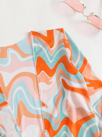 3 Piece Bikini Women Swimsuits Print Bandage High Waist Swimwear Bikini Set Bathing Suit Beachwear with Cover up The Clothing Company Sydney