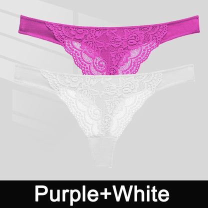 2 Pack Panties Lace Cotton G-String Underwear Lingerie Intimates Underpants Thong Pantys Set The Clothing Company Sydney