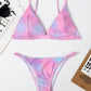 2 Piece Bikini Micro Women's Swimsuit Tie Dye Mini Thong Bikinis Set Brazilian Swimming Swimwear Bathing Suit The Clothing Company Sydney